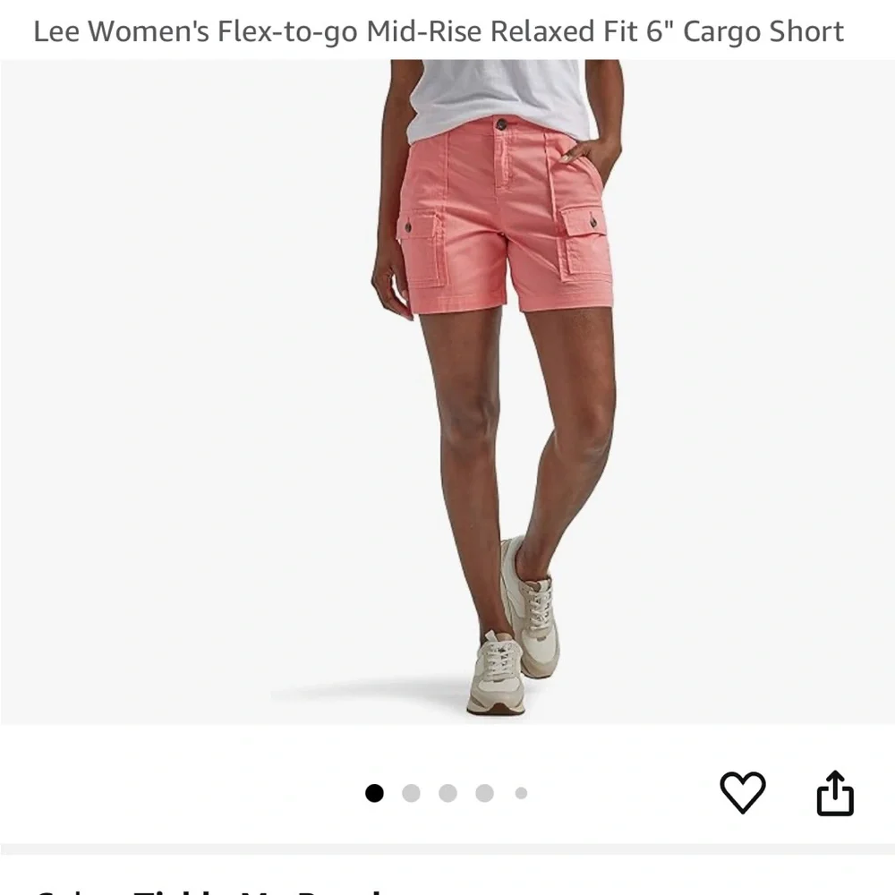 Women's LEE BRAND Coral Cargo Shorts - Picture 5 of 8
